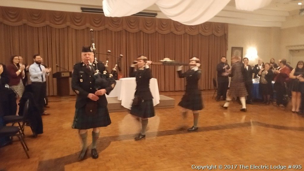Robbie Burns Night 2017 - there goes the haggis...